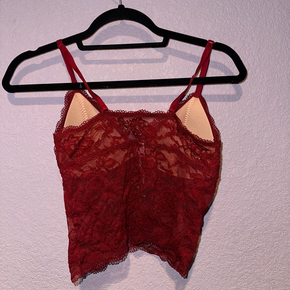 NWT Adore Me Red Lace Lingerie Top - Picture 3 of 3